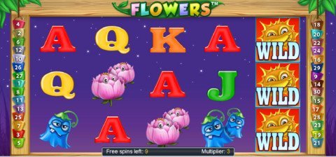 Flowers gratis spins